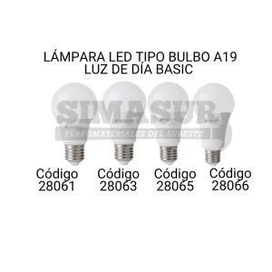 LAMPARA LED - BULBO A19 | CAJA BASIC