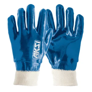 GUANTES TEXTILES CON RECUBRIMIENTO DE NITRILO CON PUÑO TEJIDO