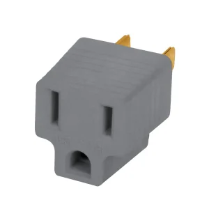 ADAPTADOR 3 A 2 GRIS AKSI