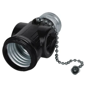 PORTALÁMPARA CON LADRÓN CON INTERRUPTOR DE CADENA