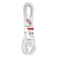 EXTENSIÓN DOMÉSTICA BLANCA CLAVIJA PLANA 2 MTS IUSA 619338