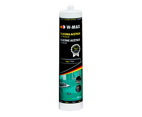 SILICONA ACÉTICA NEGRO W-MAX 280 ML 05986560204