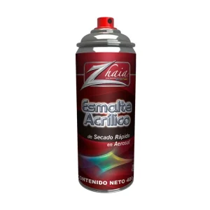 ESMALTE ÁCRILICO DE SECADO RÁPIDO EN AEROSOL NEGRO ZHAIA