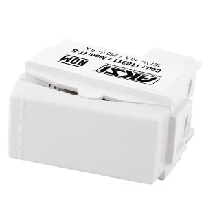 APAGADOR DE TECLA 127V/ 10A BLANCO AKSI