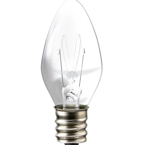FOCO INCANDESCENTE VELA COLOR, TRASLÚCIDO, LUZ CÁLIDA, 7W, 50PACK