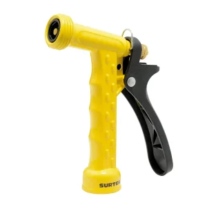 PISTOLA PARA RIEGO METÁLICA CON SEGURO PARA RIEGO CONTINUO 3/4" GHT