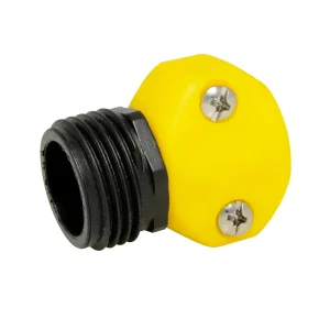 CONECTOR PARA MANGUERA DE RIEGO PLÁSTICO, 5/8" A 3/4" MACHO