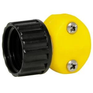 CONECTOR PARA MANGUERA DE RIEGO PLÁSTICO, 5/8" A 3/4" HEMBRA