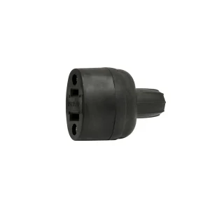 CONTACTO DE HULE OVAL, COLOR NEGRO