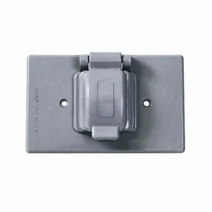 PLACA SENCILLA PLÁSTICA PARA INTEMPERIE, LÍNEA ESTÁNDAR, COLOR GRIS