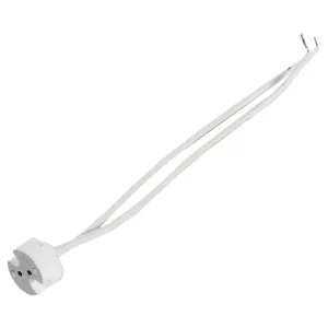 PORTALÁMPARA PARA MR BASE BIPIN 2 CM, COLOR BLANCO