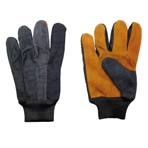 GUANTES DE CARNAZA Y ALGODÓN TIPO PAYASO UNITALLA