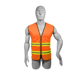 CHALECO DE SEGURIDAD DE ALTA VISIBILIDAD CON CIERRE NARANJA UNITALLA