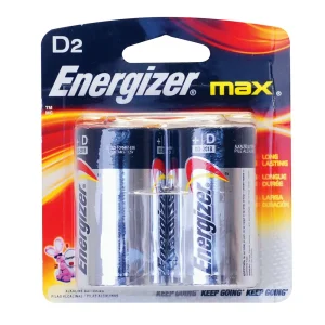 PILA ALCALINA ENERGIZER® "D", 2 PIEZAS