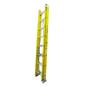 ESCALERA DE EXTENSIÓN TIPO II DE FIBRA DE VIDRIO CON 24  PELDAÑOS